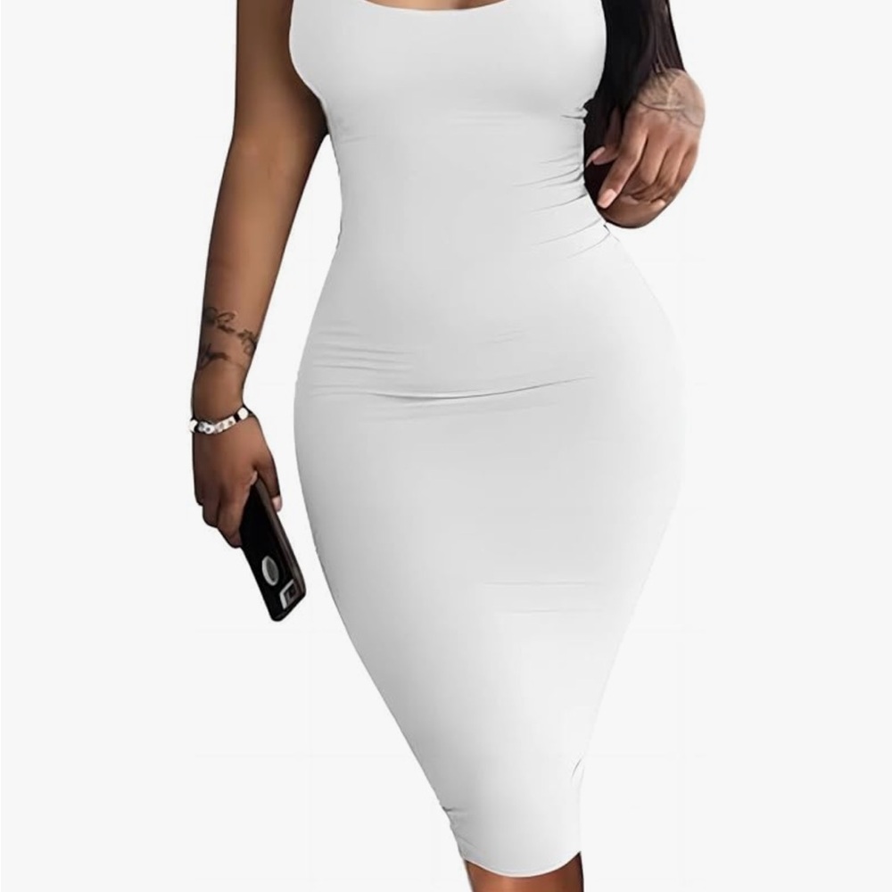 Elegant White Bodycon Dress
